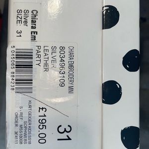 Silver Mini Sophia Webster Chiara shoe 31